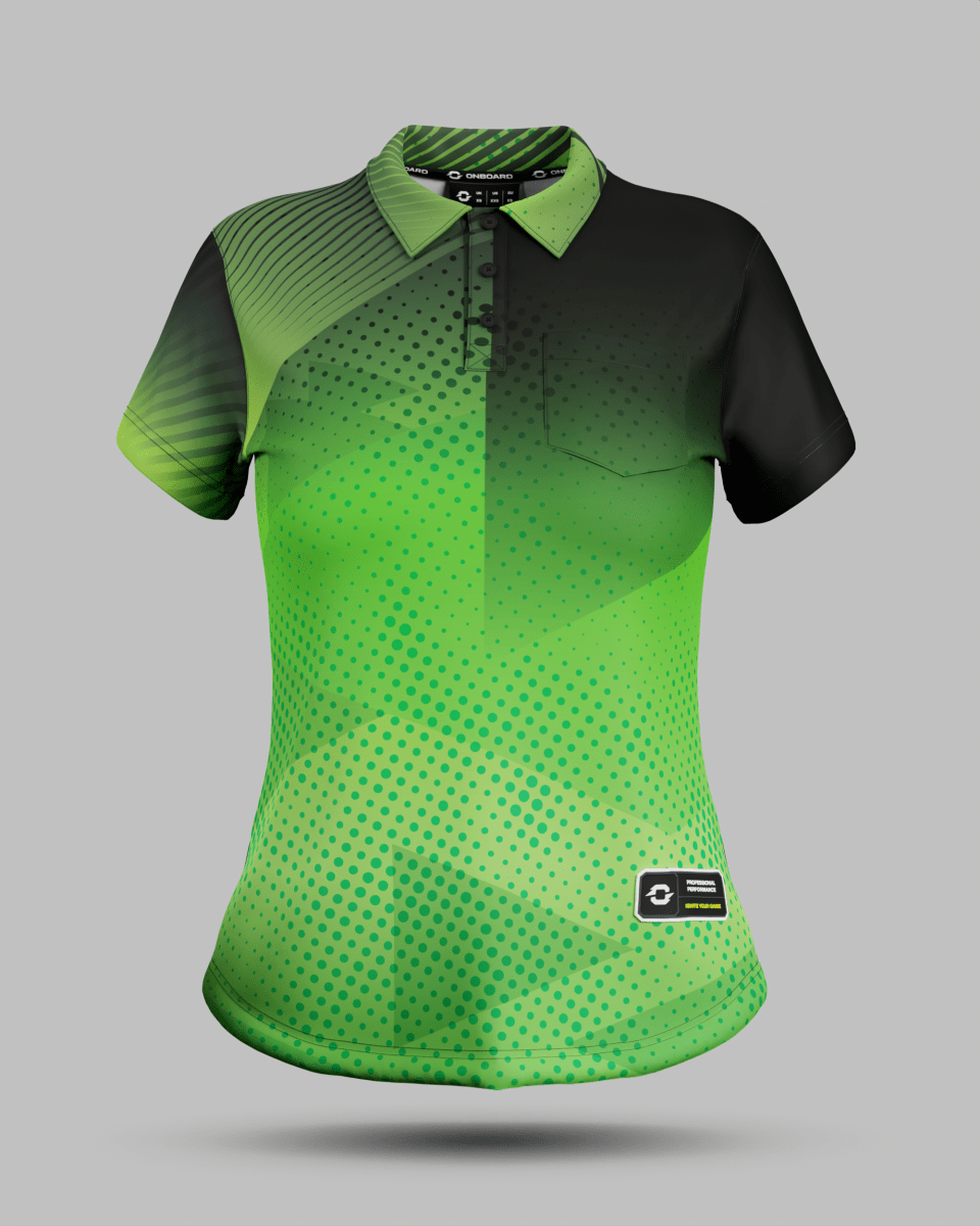 Womens Miami 2.0 3 Button Polo Collar Jersey With Pocket - Onboard Sportswear