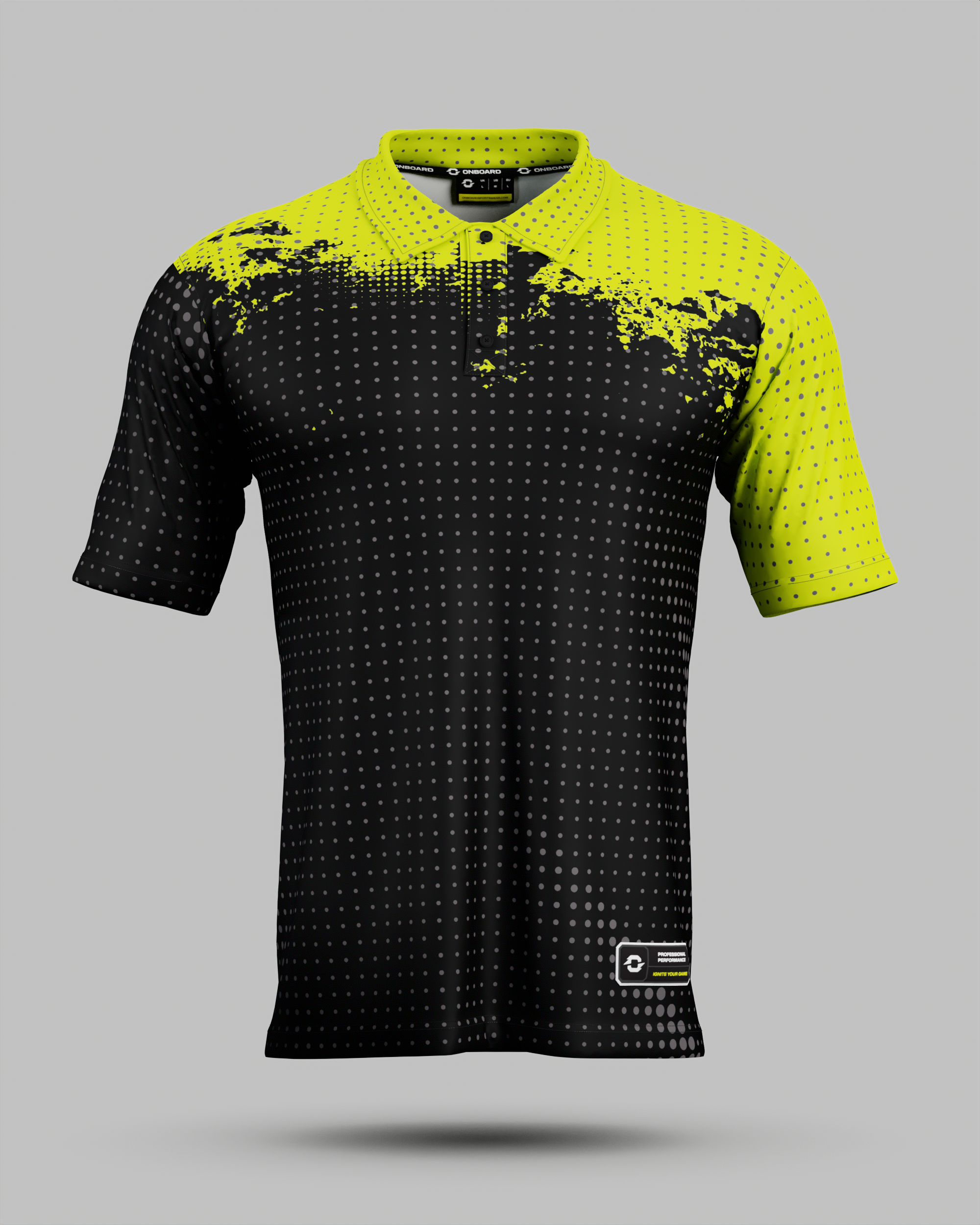 Monaco 3 Button Polo Collar Jersey