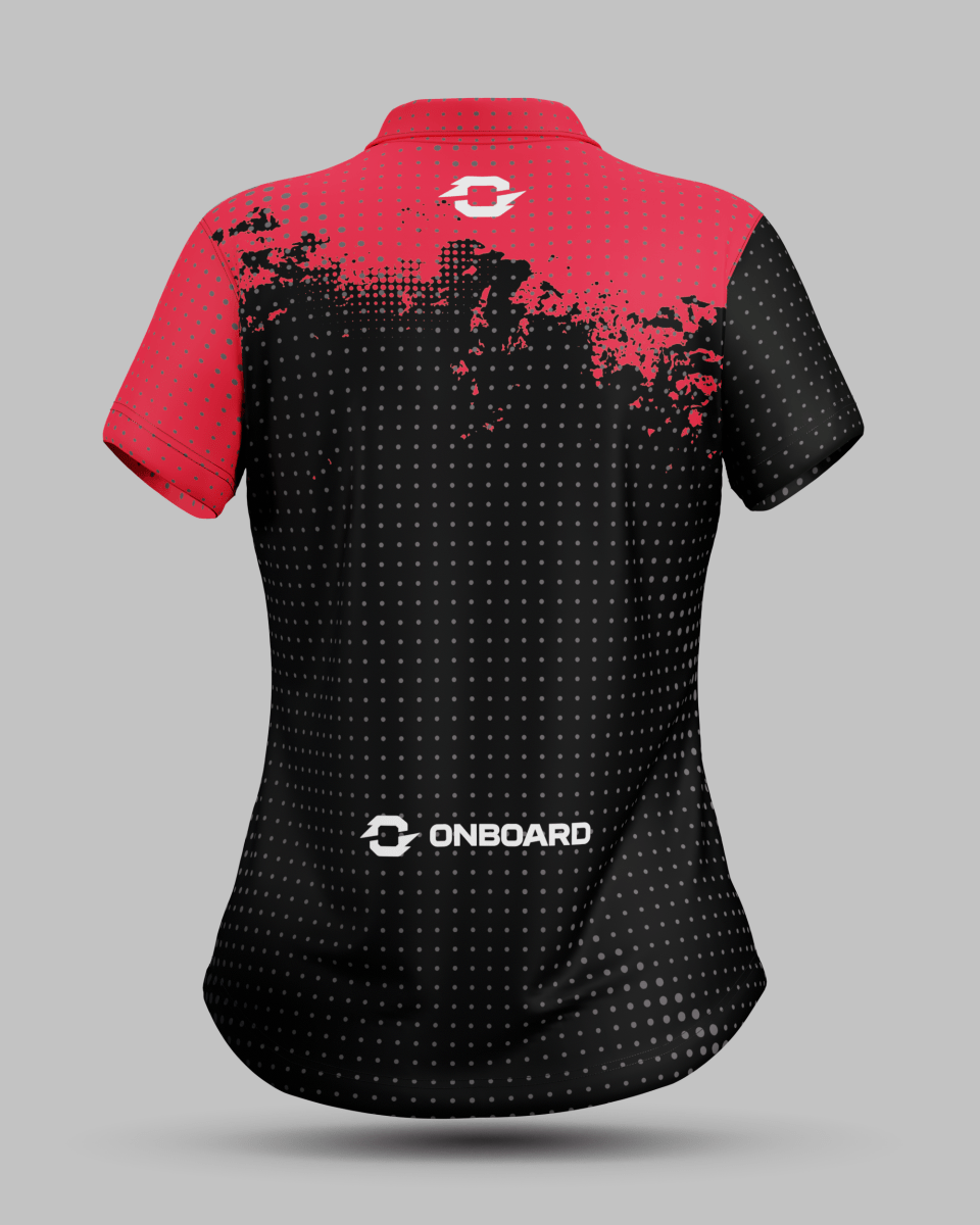 Womens Monaco 1/4 Zip Polo Collar Jersey - Onboard Sportswear