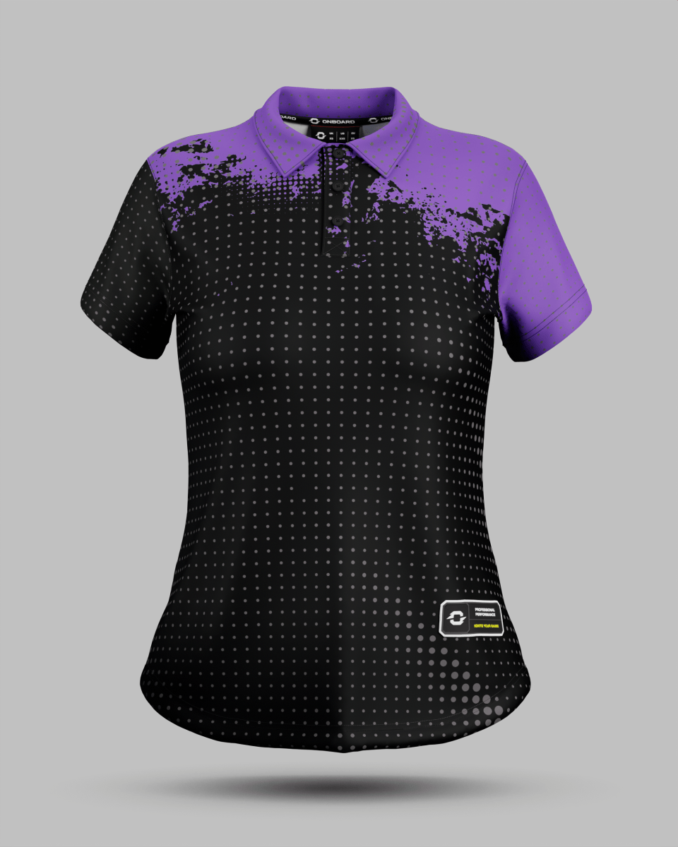 Womens Monaco 3 Button Polo Collar Jersey - Onboard Sportswear