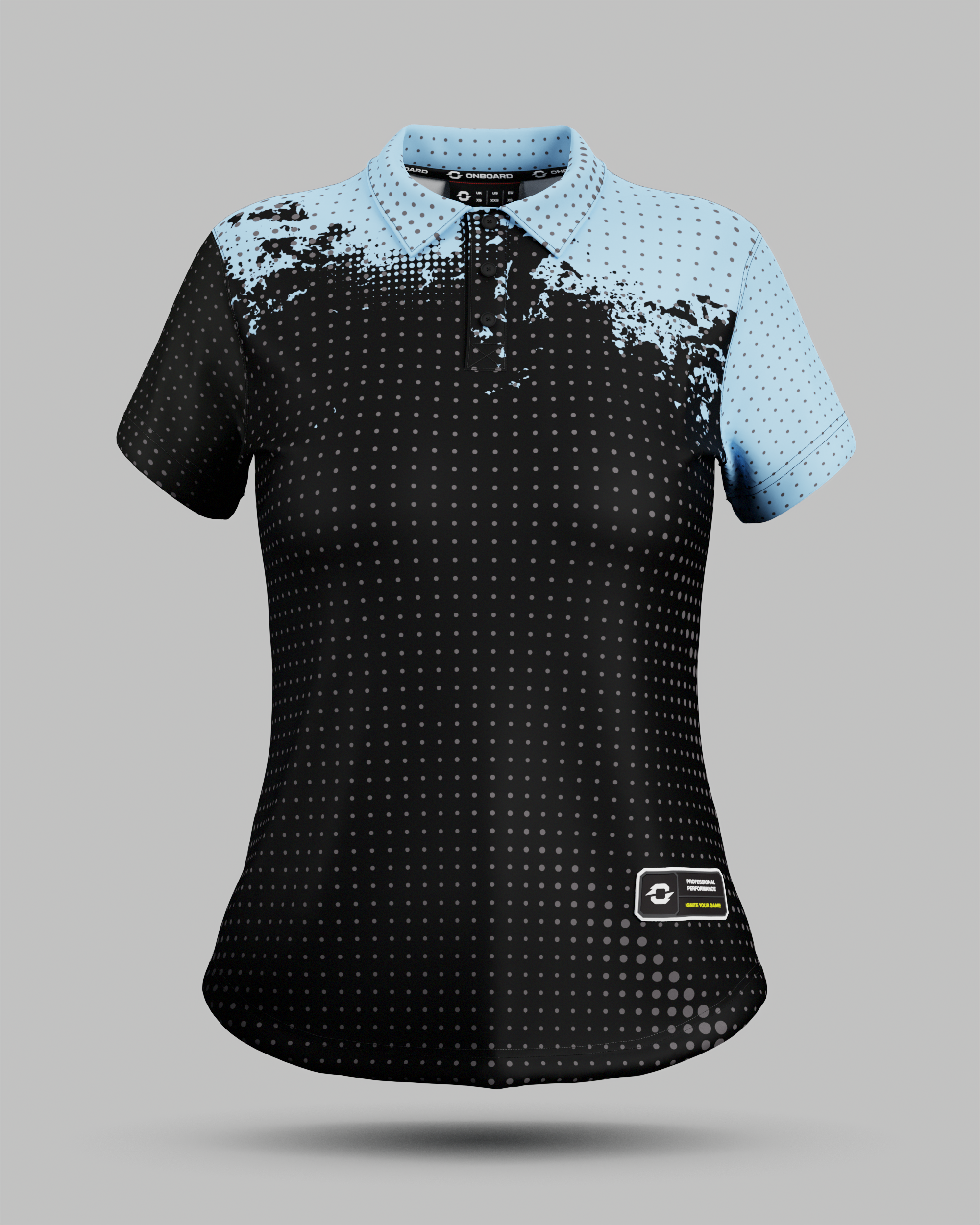 Womens Monaco 3 Button Polo Collar Jersey