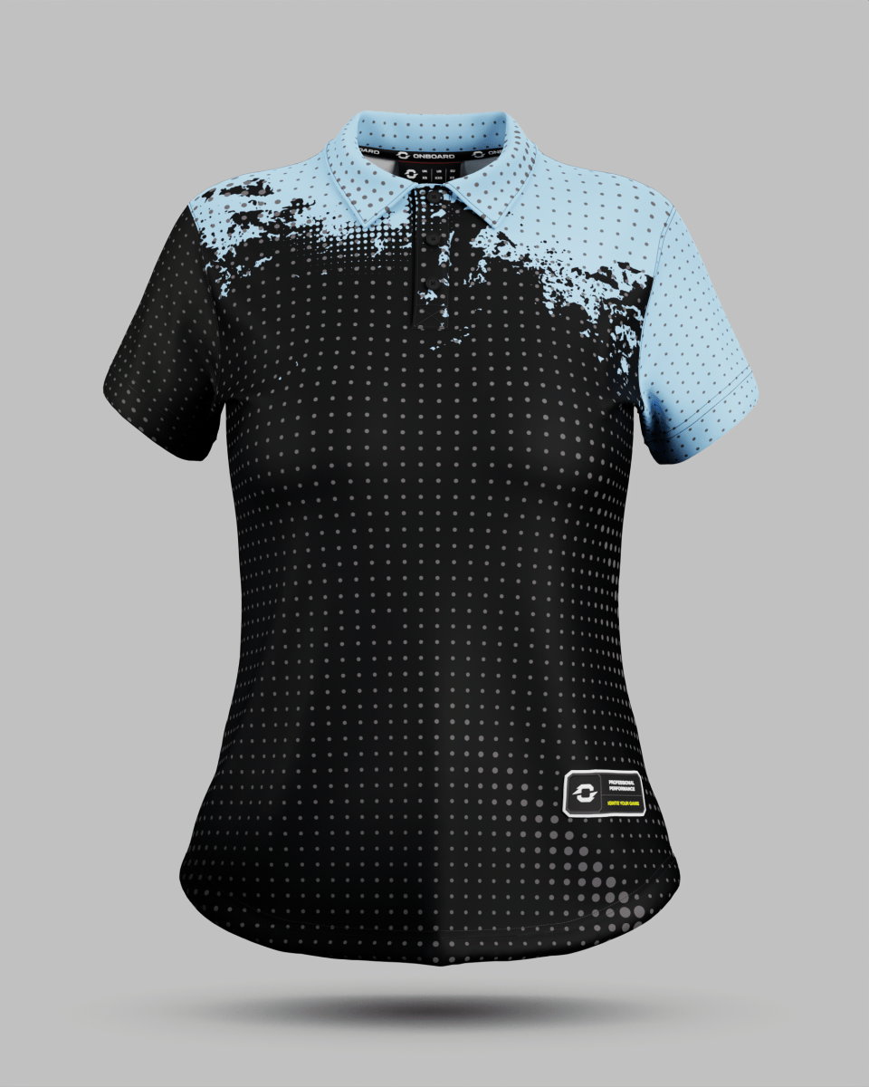Womens Monaco 3 Button Polo Collar Jersey - Onboard Sportswear