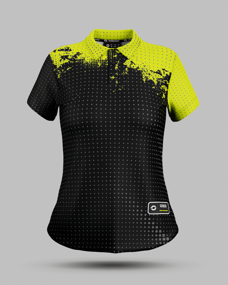 Womens Monaco 3 Button Polo Collar Jersey - Onboard Sportswear