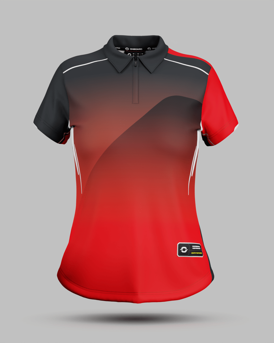 Womens Moscow 2.0 1/4 Zip Polo Collar Jersey - Onboard Sportswear