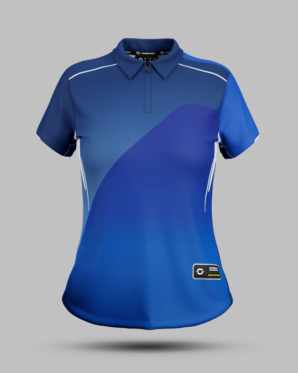 Womens Moscow 2.0 1/4 Zip Polo Collar Jersey - Onboard Sportswear