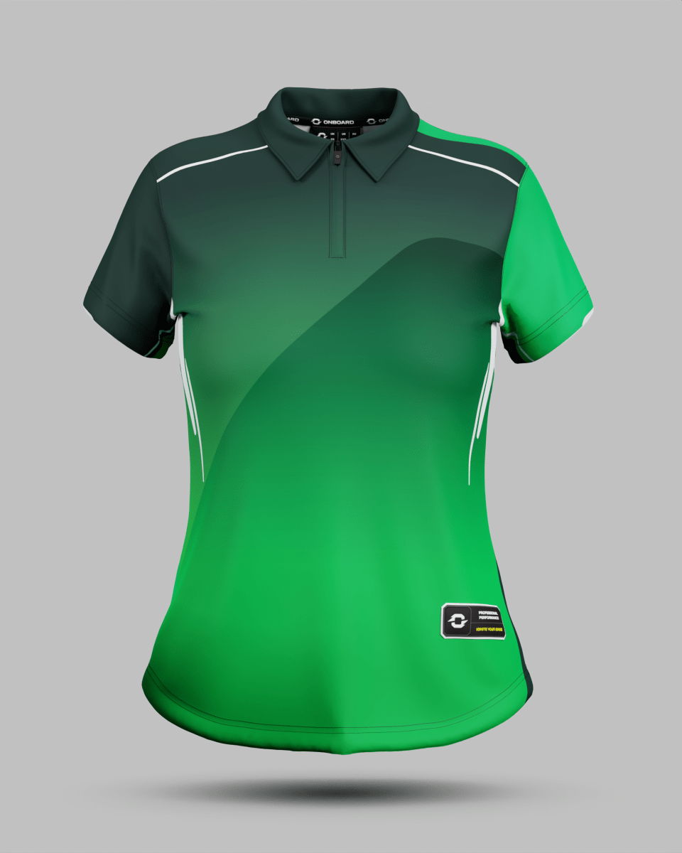 Womens Moscow 2.0 1/4 Zip Polo Collar Jersey - Onboard Sportswear