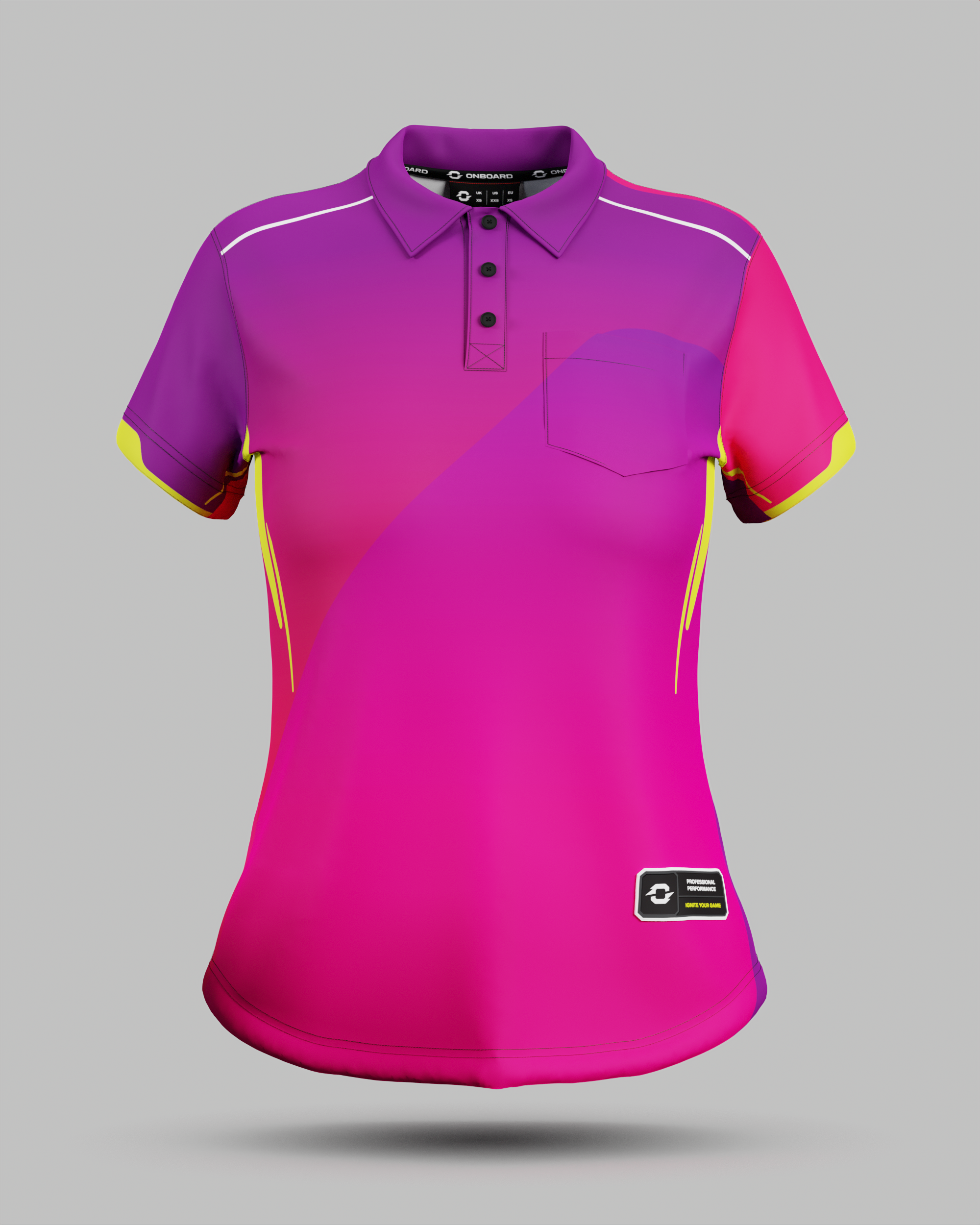 Womens Moscow 2.0 3 Button Polo Collar Jersey With Pocket