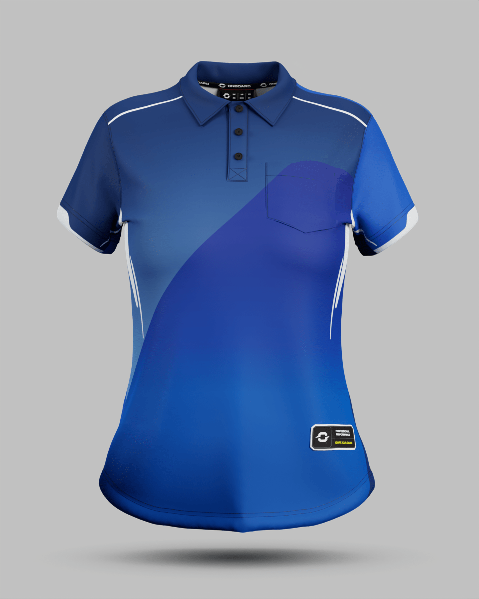 Womens Moscow 2.0 3 Button Polo Collar Jersey With Pocket - Onboard Sportswear