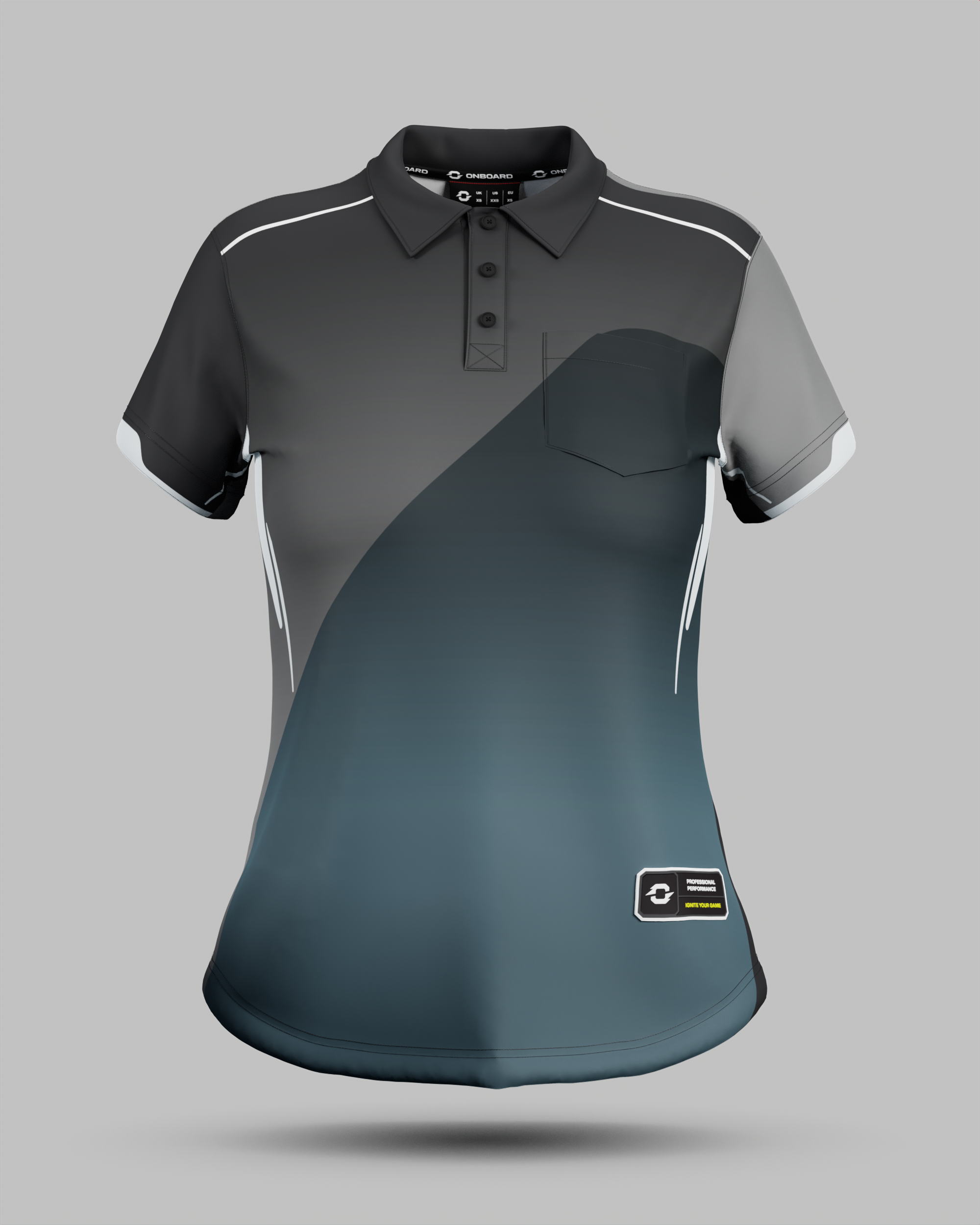 Womens Moscow 2.0 3 Button Polo Collar Jersey With Pocket