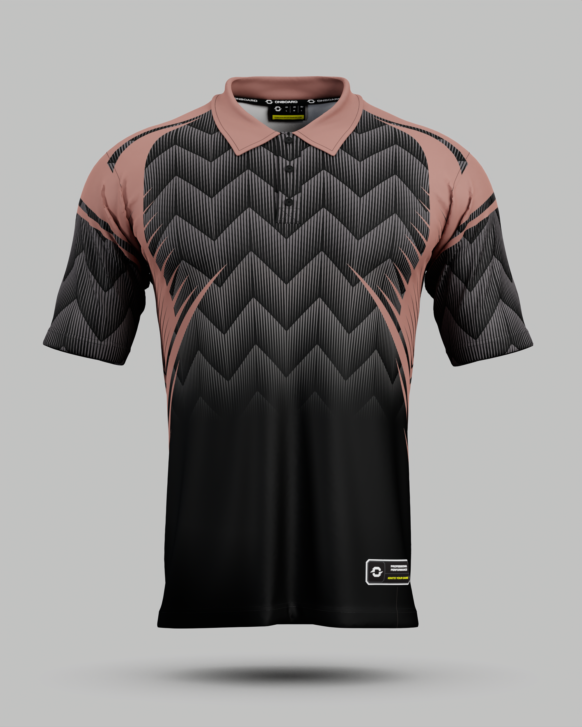 Nevada 3 Button Polo Collar Jersey