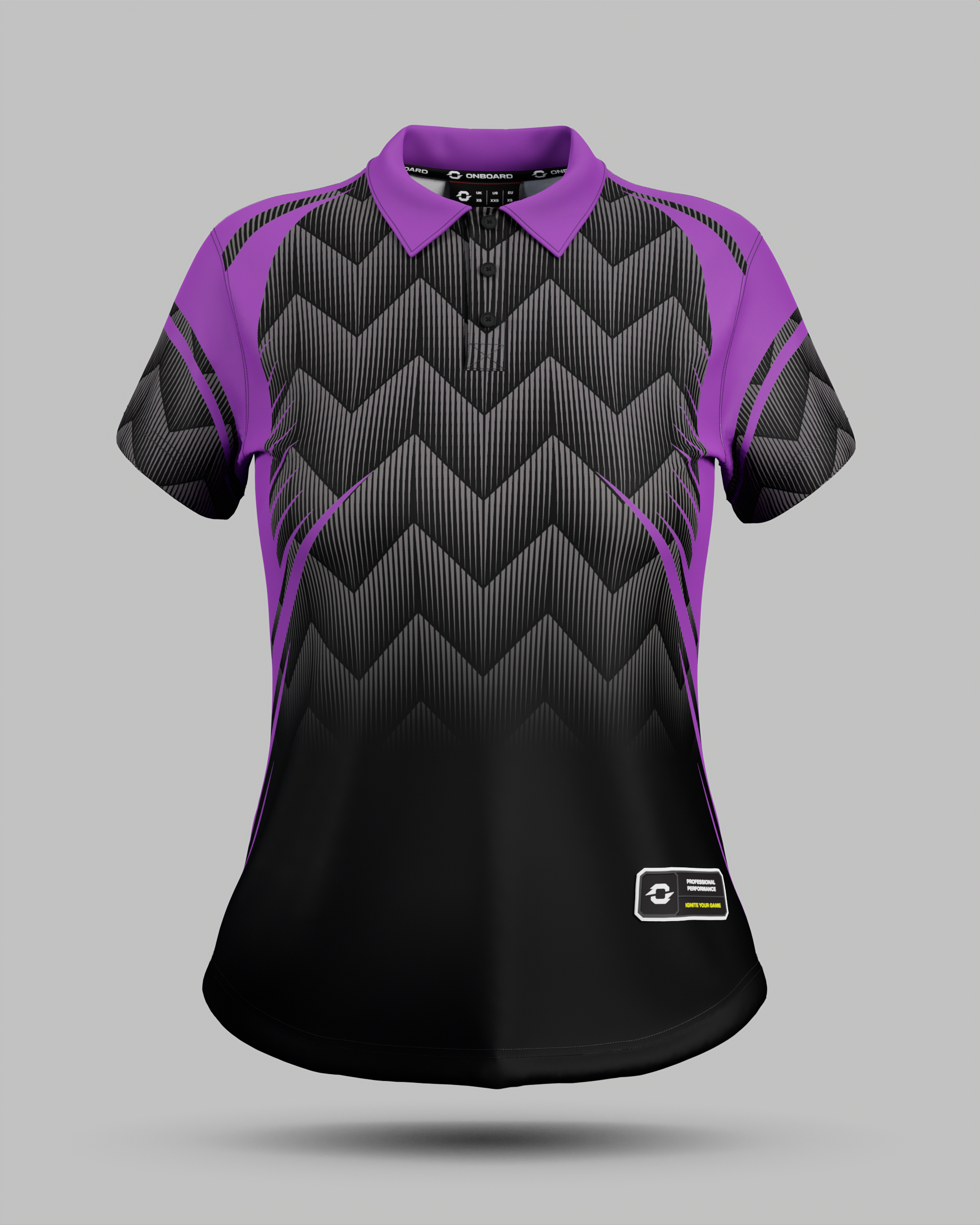 Womens Nevada 3 Button Polo Collar Jersey