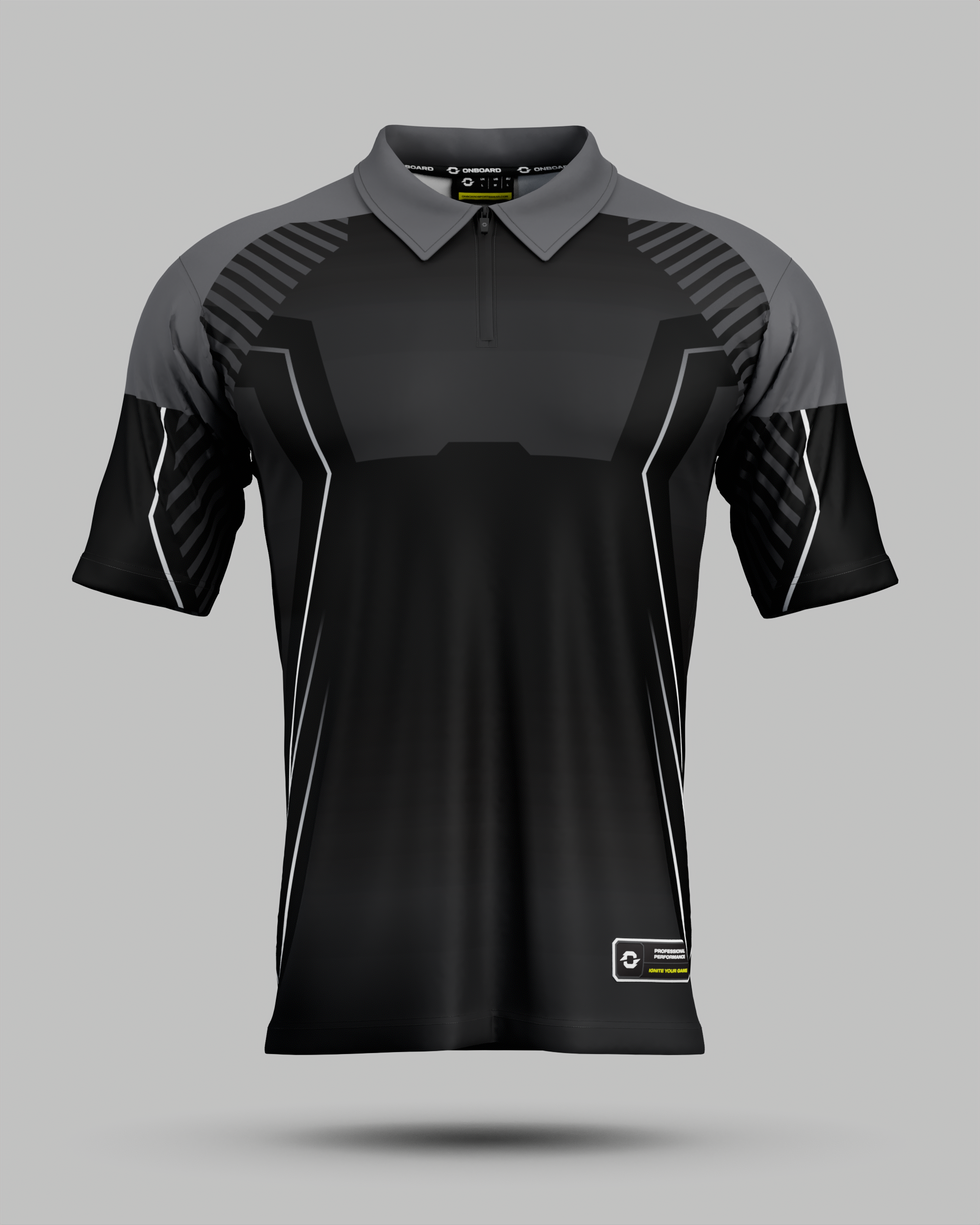 Youth Onyx 1/4 Zip Polo Collar Jersey