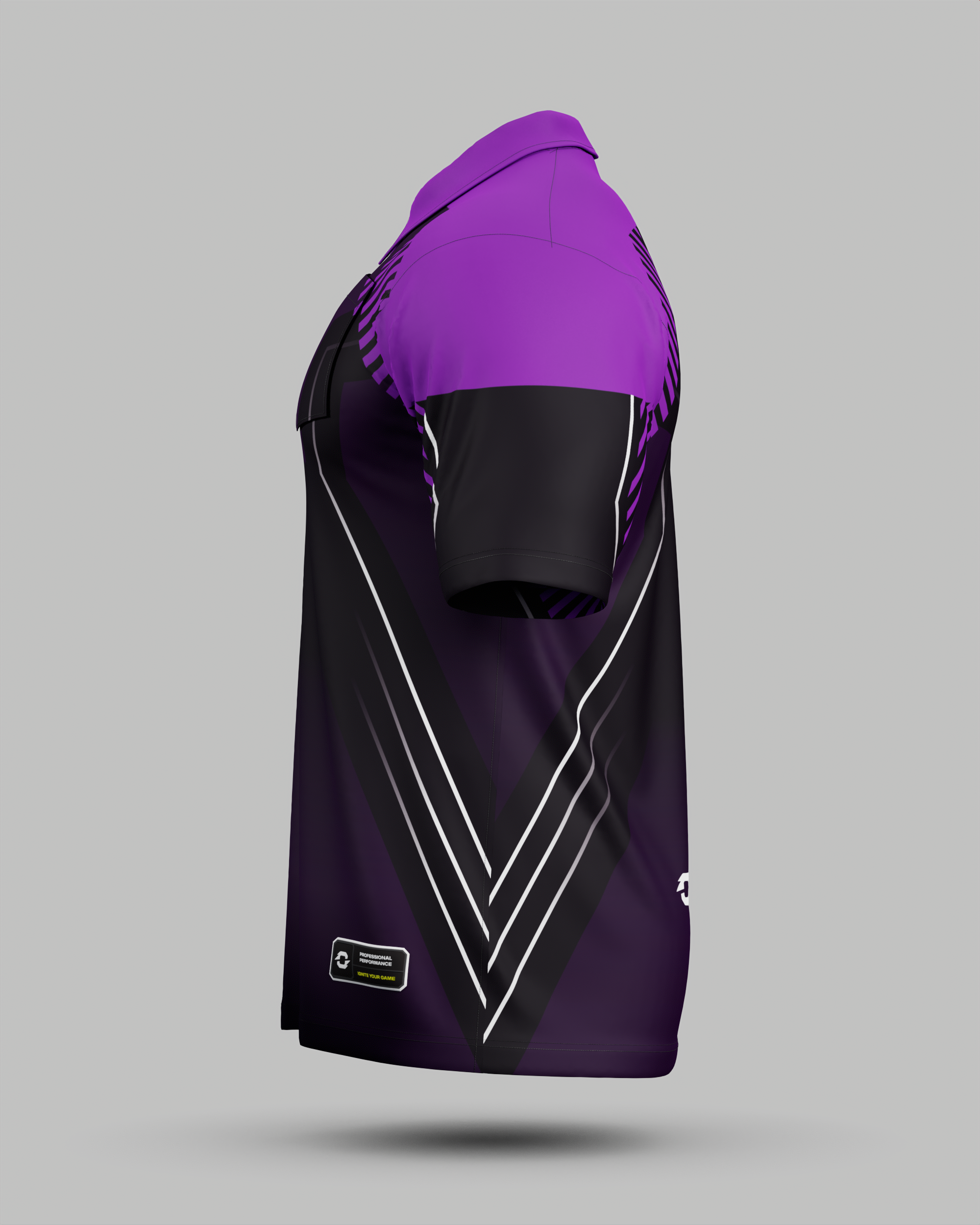 Youth Onyx 1/4 Zip Polo Collar Jersey With Pocket