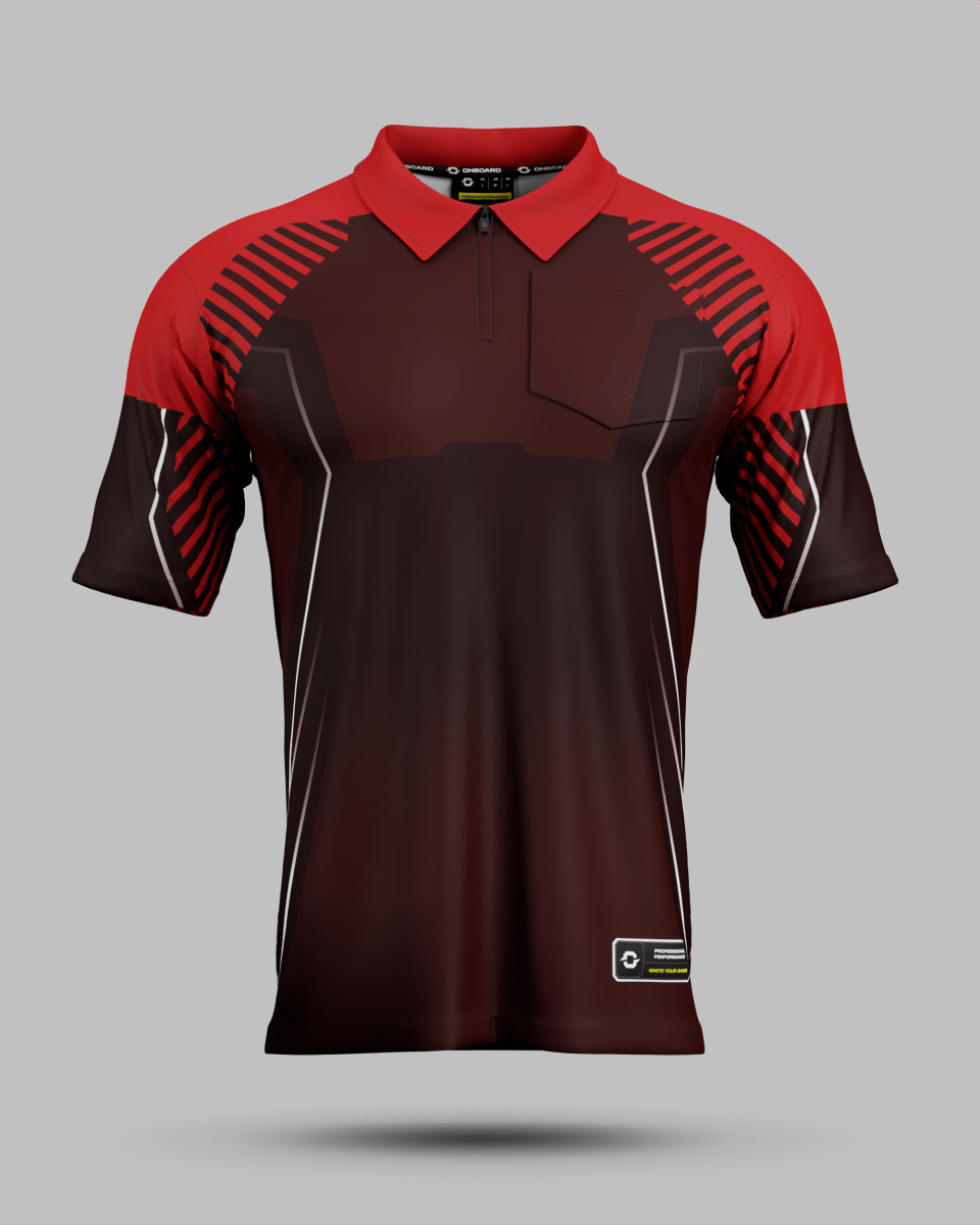 Onyx 1/4 Zip Polo Collar Jersey With Pocket - Onboard Sportswear