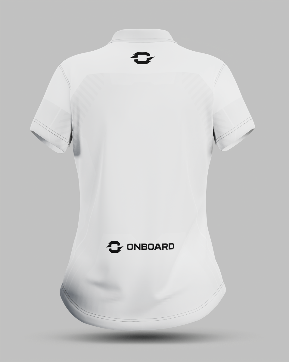 Womens Onyx 1/4 Zip Polo Collar Jersey - Onboard Sportswear
