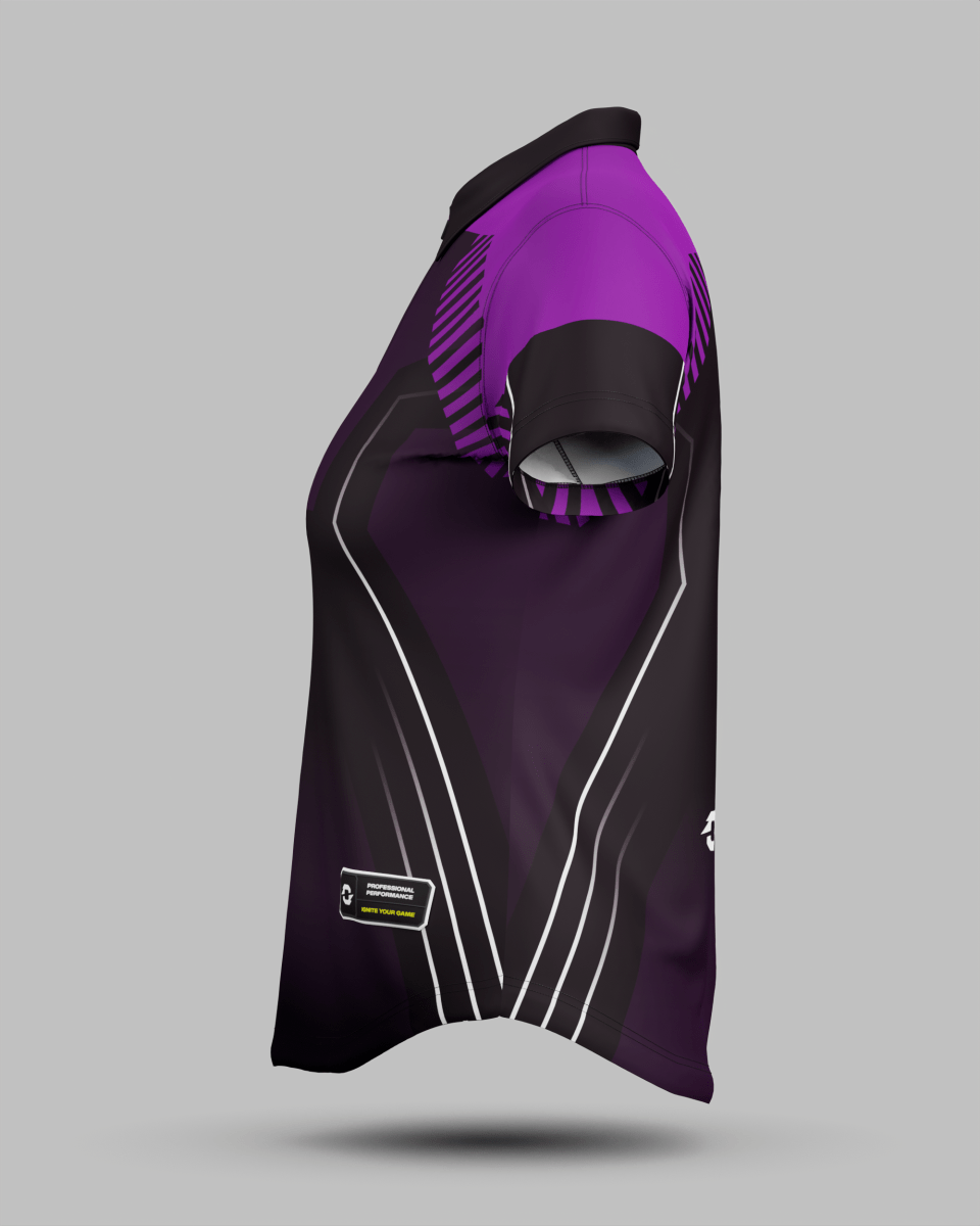 Womens Onyx 1/4 Zip Polo Collar Jersey - Onboard Sportswear