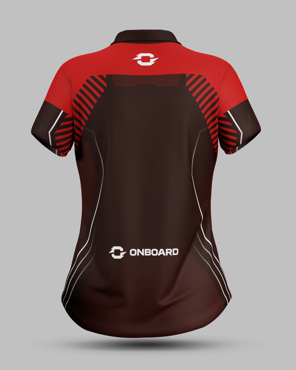 Womens Onyx 1/4 Zip Polo Collar Jersey With Pocket - Onboard Sportswear