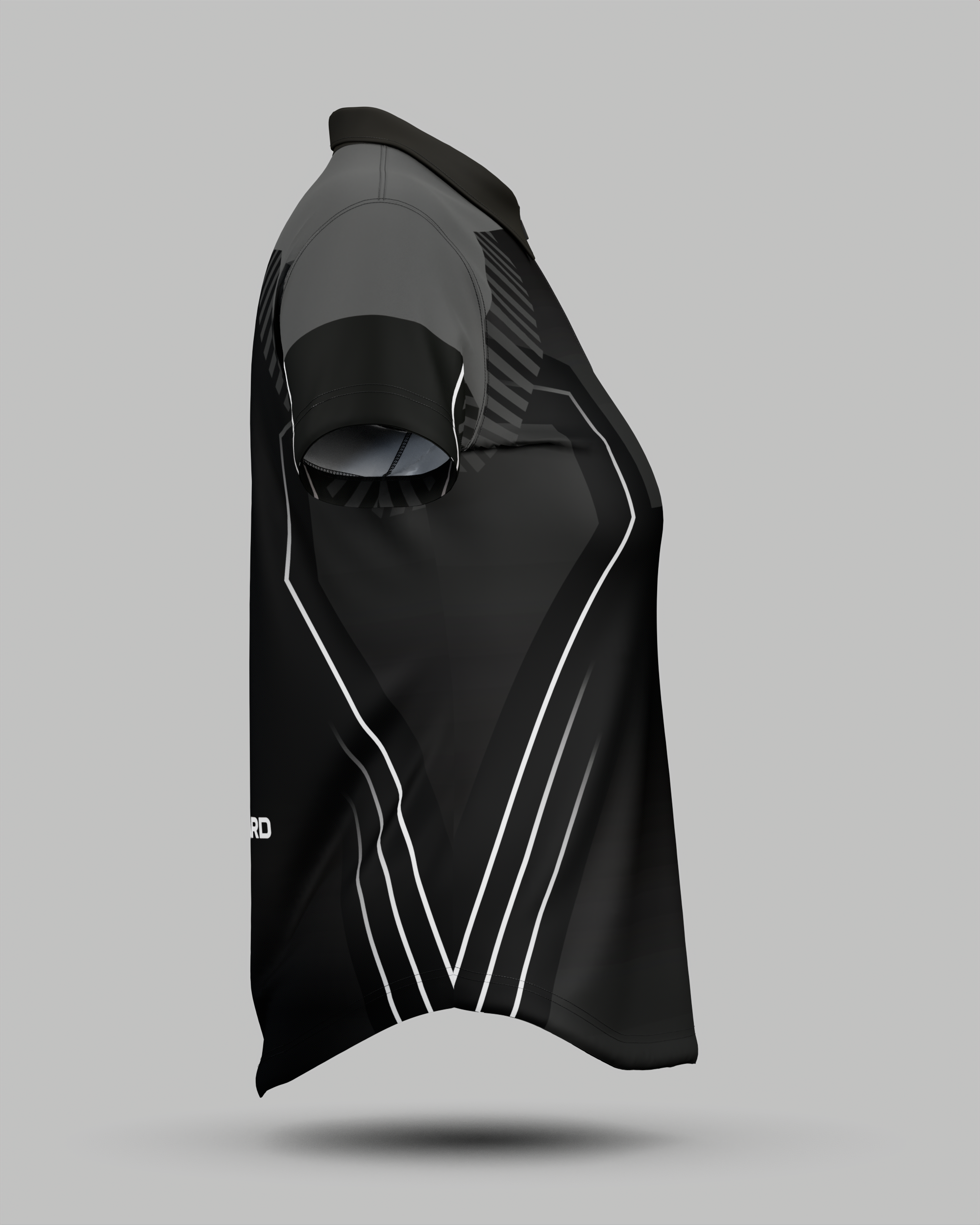 Womens Onyx 1/4 Zip Polo Collar Jersey With Pocket