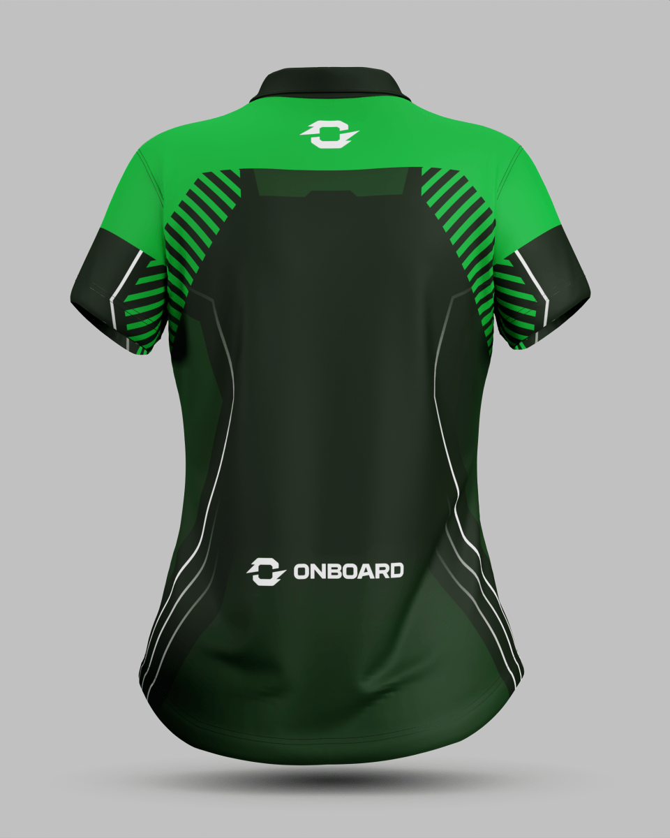 Womens Onyx 1/4 Zip Polo Collar Jersey With Pocket - Onboard Sportswear