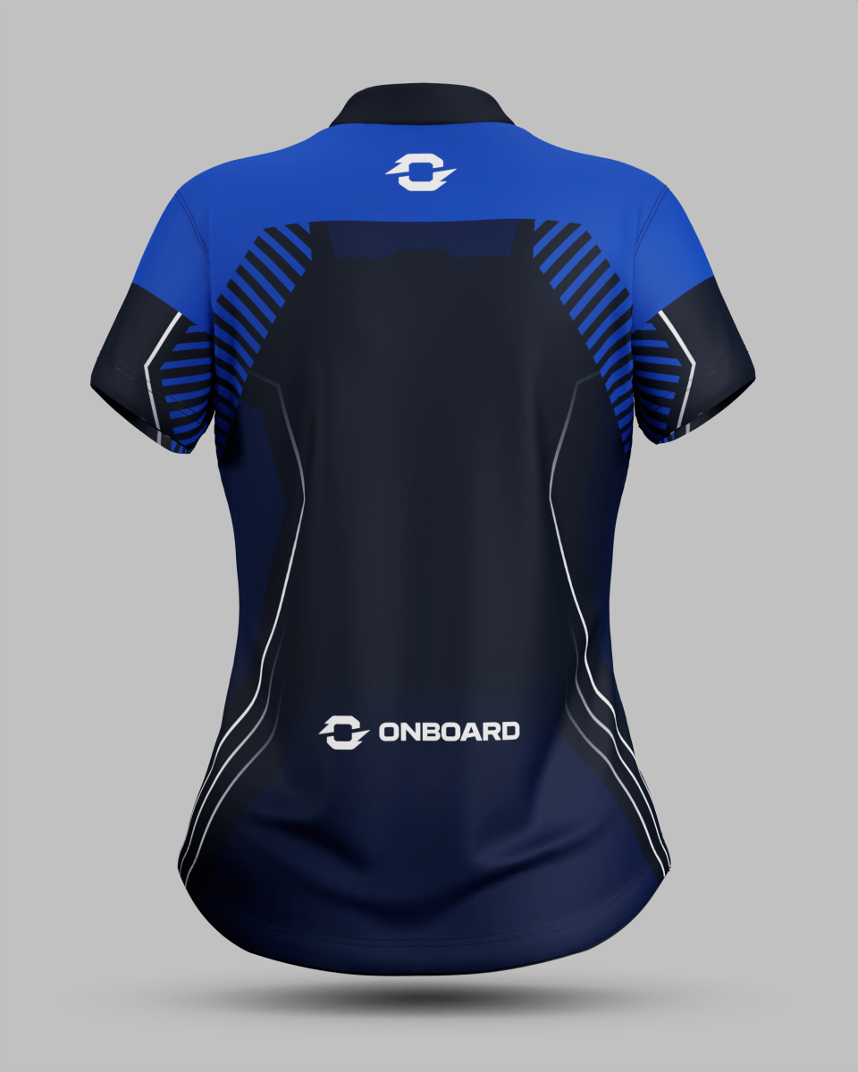Womens Onyx 1/4 Zip Pro Collar Jersey - Onboard Sportswear