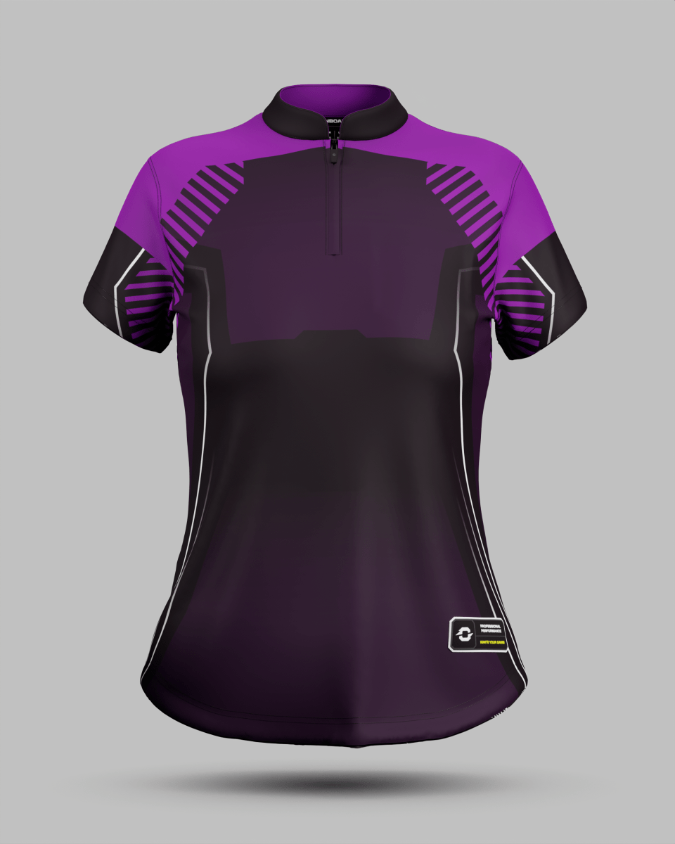 Womens Onyx 1/4 Zip Pro Collar Jersey - Onboard Sportswear