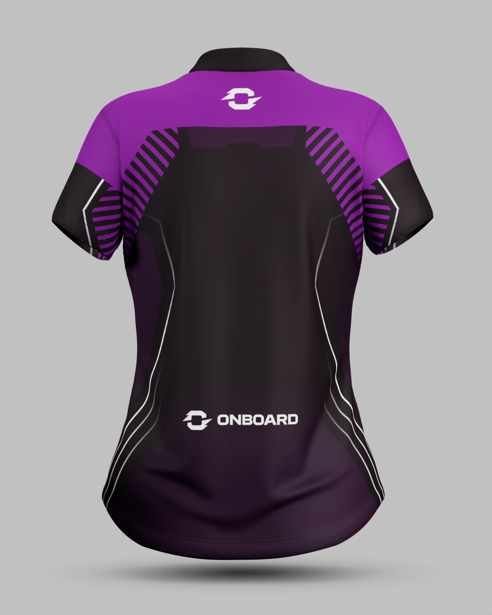 Womens Onyx 1/4 Zip Pro Collar Jersey - Onboard Sportswear
