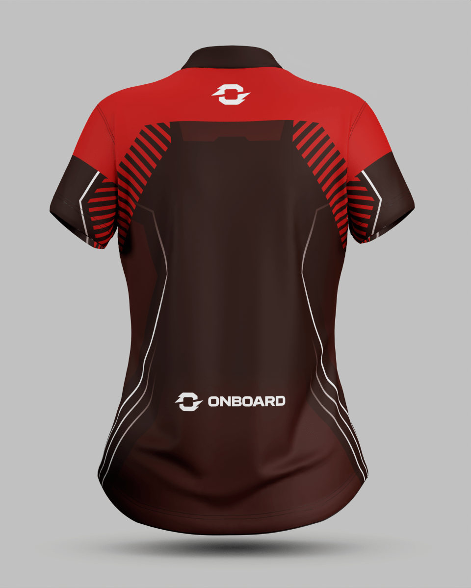 Womens Onyx 1/4 Zip Pro Collar Jersey - Onboard Sportswear