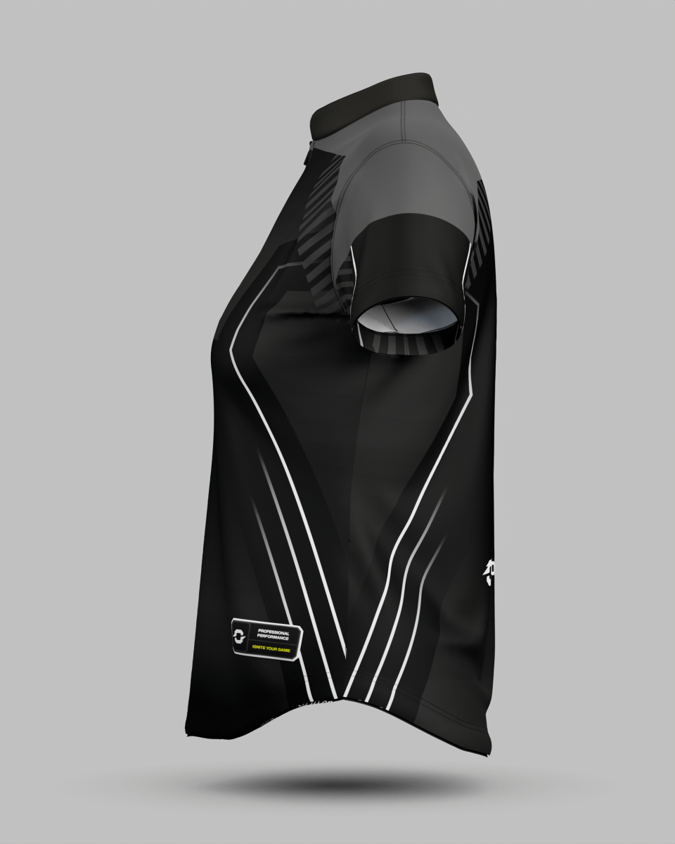 Womens Onyx 1/4 Zip Pro Collar Jersey - Onboard Sportswear