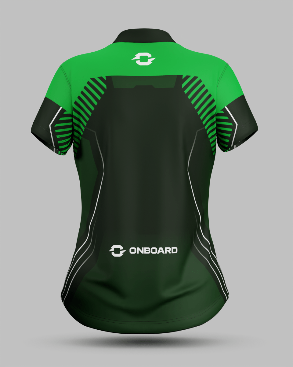 Womens Onyx 1/4 Zip Pro Collar Jersey - Onboard Sportswear