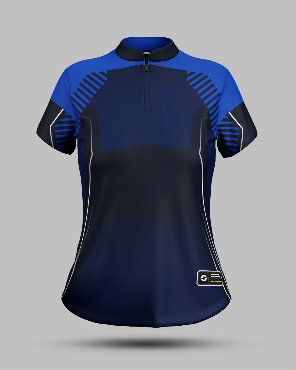 Womens Onyx 1/4 Zip Pro Collar Jersey - Onboard Sportswear