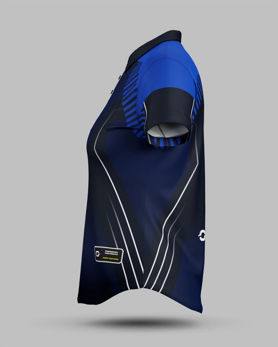 Womens Onyx 3 Button Polo Collar Jersey - Onboard Sportswear