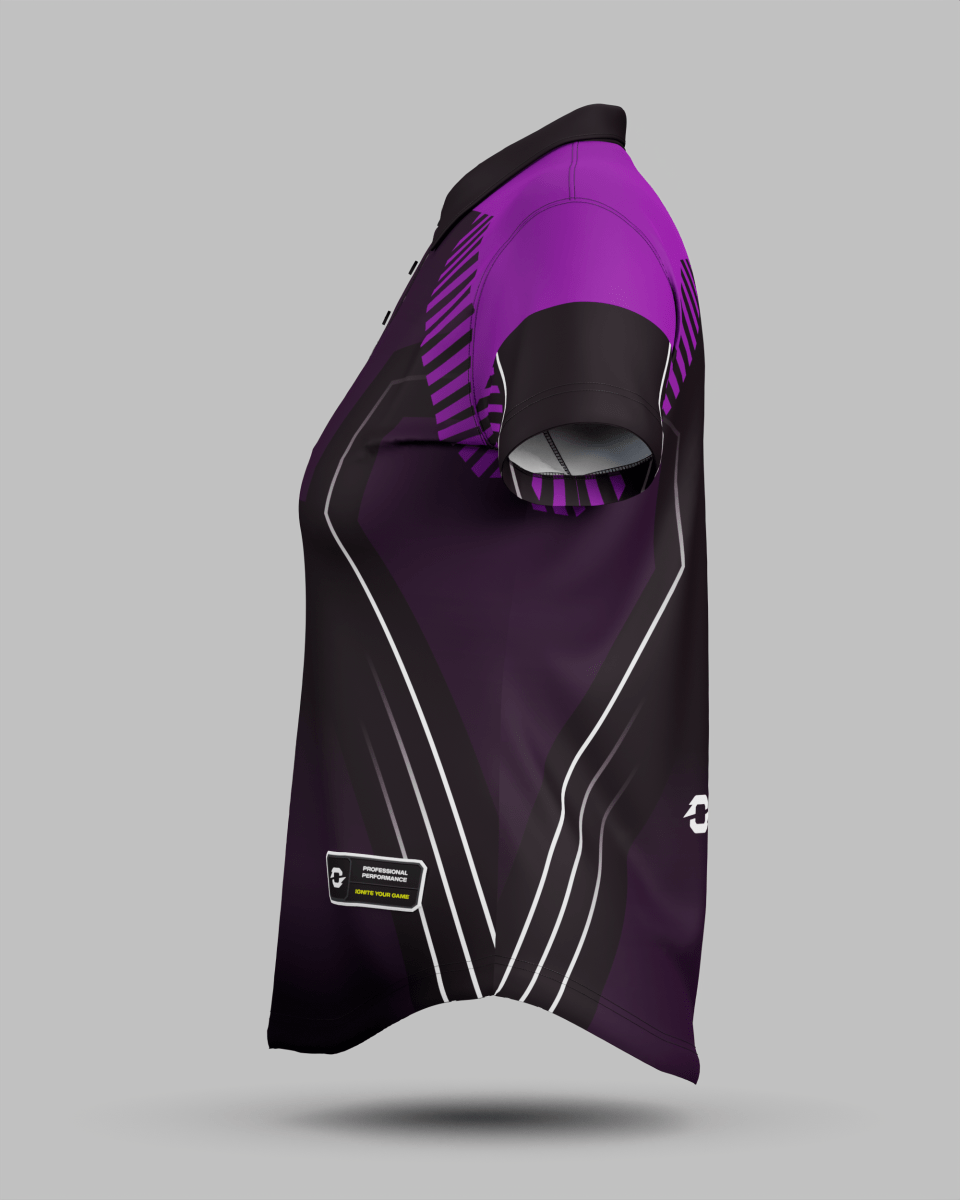 Womens Onyx 3 Button Polo Collar Jersey - Onboard Sportswear