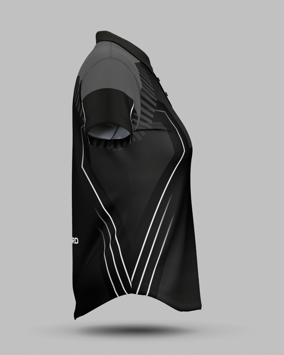 Womens Onyx 3 Button Polo Collar Jersey - Onboard Sportswear