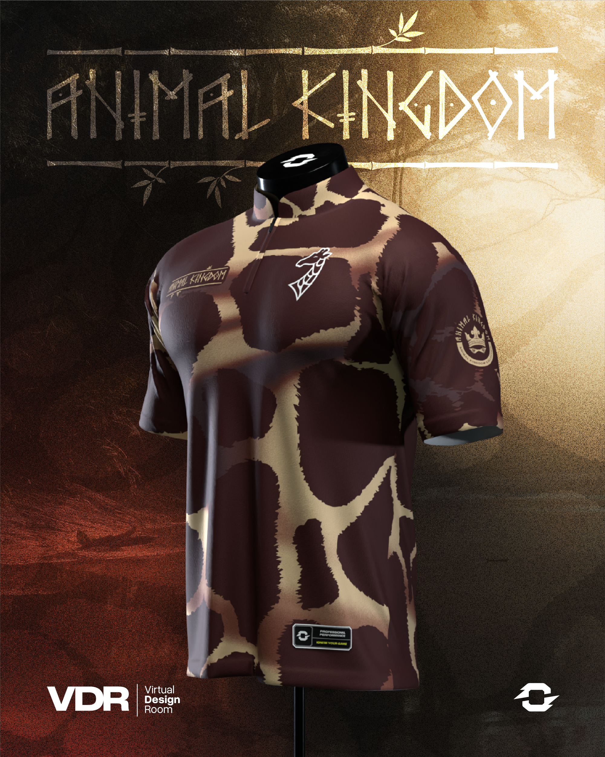 Animal Kingdom Giraffe Pro Collar Jersey