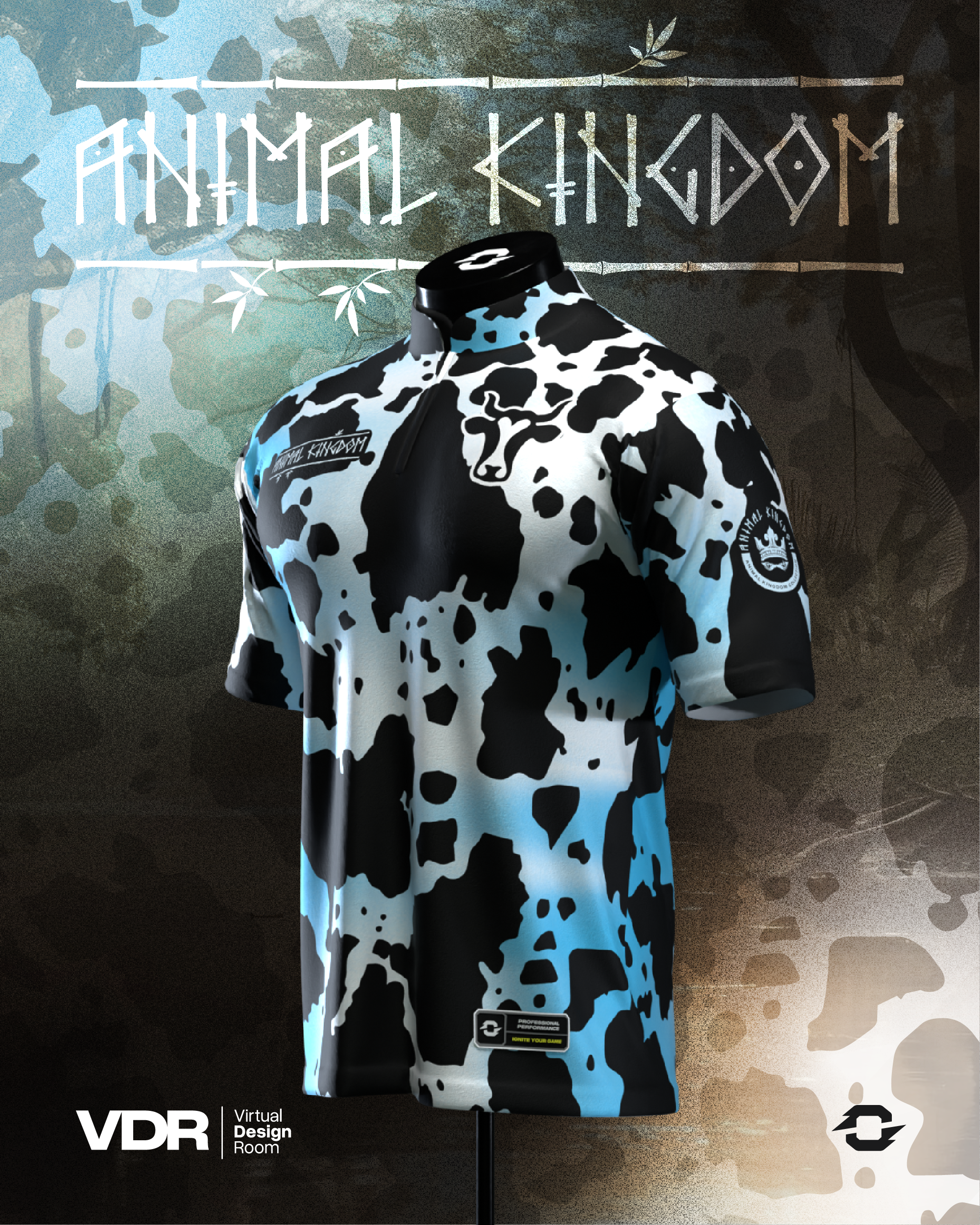 Animal Kingdom Cow Pro Collar Jersey