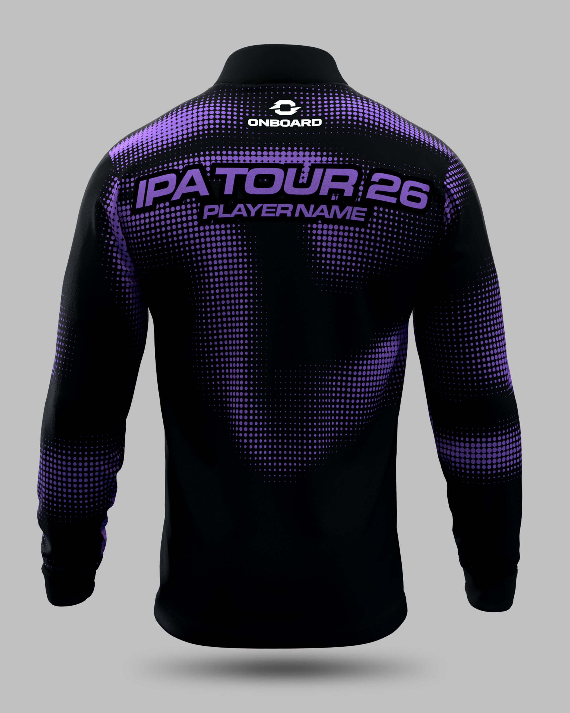 Official 2026 IPA Tour 1/2 Zip Mid Layer (Black/Purple)