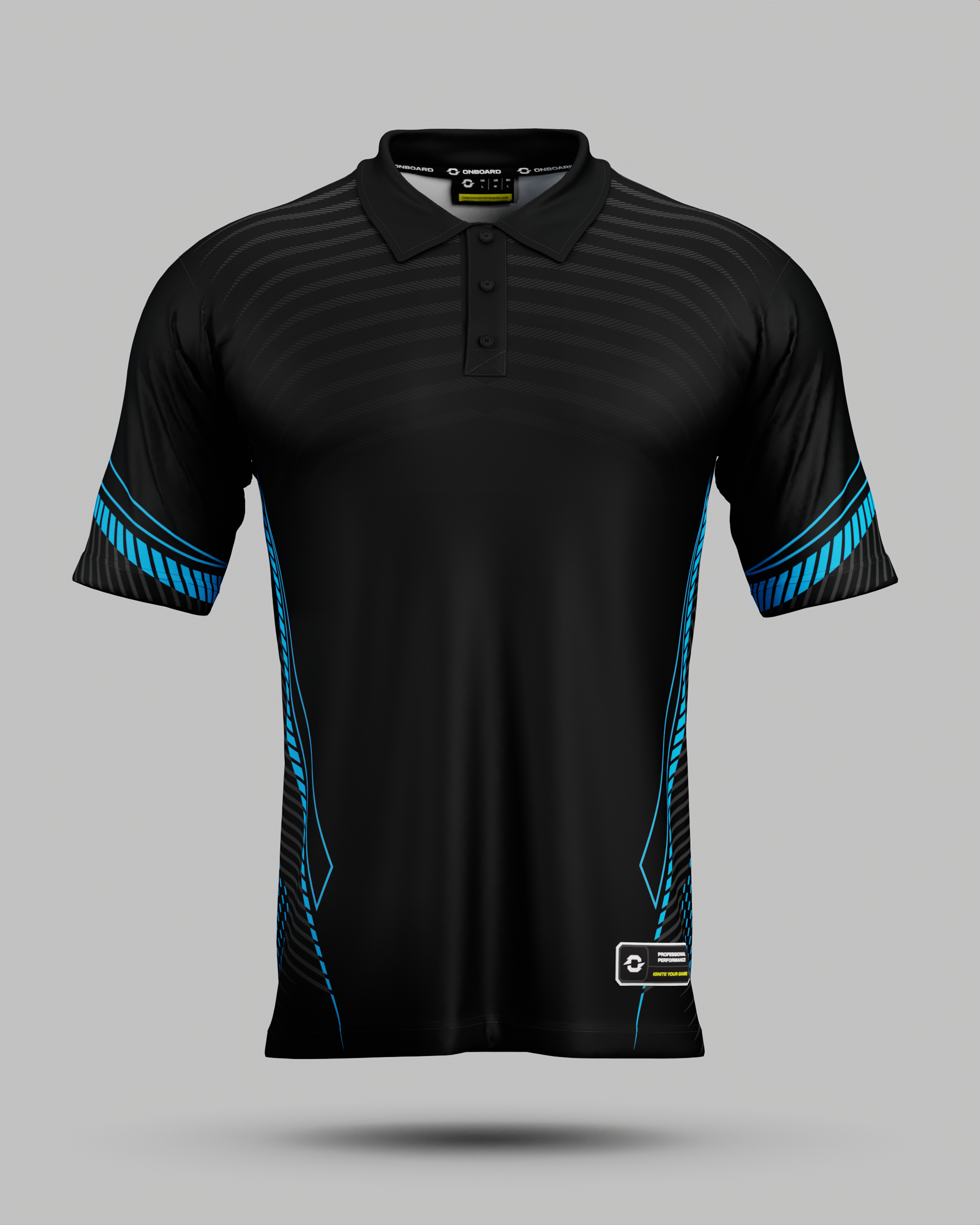 Youth Rio 3 Button Polo Collar Jersey