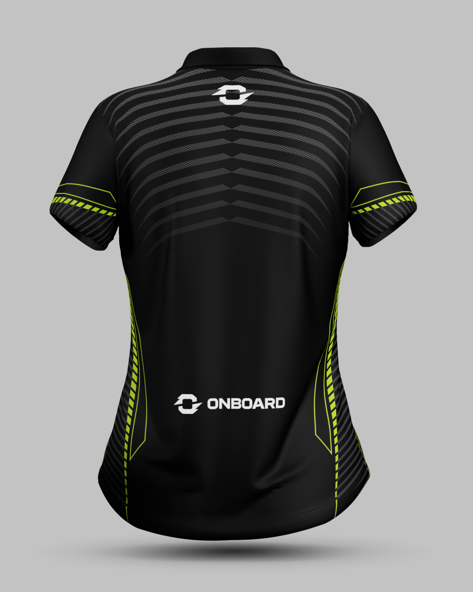 Womens Rio 1/4 Zip Polo Collar Jersey - Onboard Sportswear