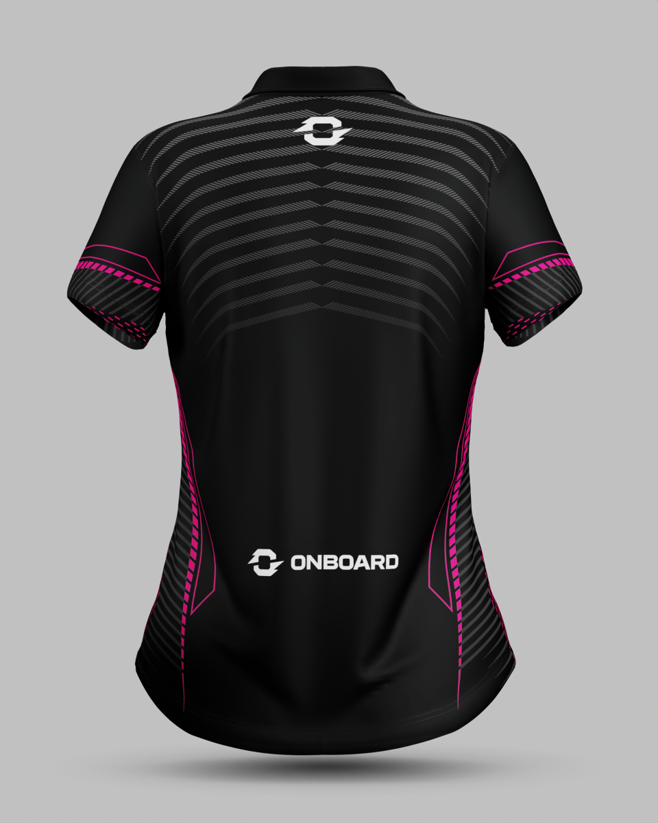 Womens Rio 3 Button Polo Collar Jersey - Onboard Sportswear