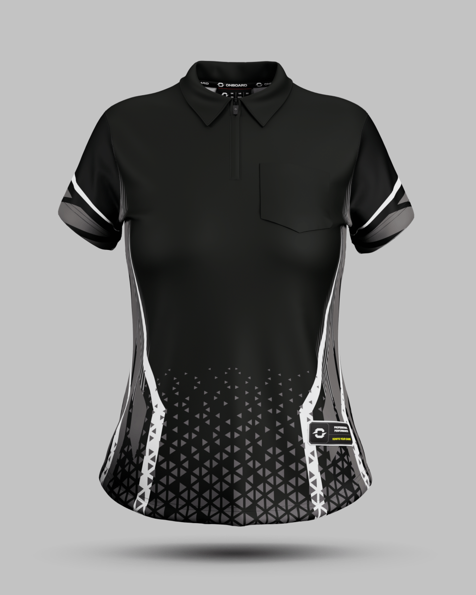 Womens Stockholm 1/4 Zip Polo Collar Jersey - Onboard Sportswear