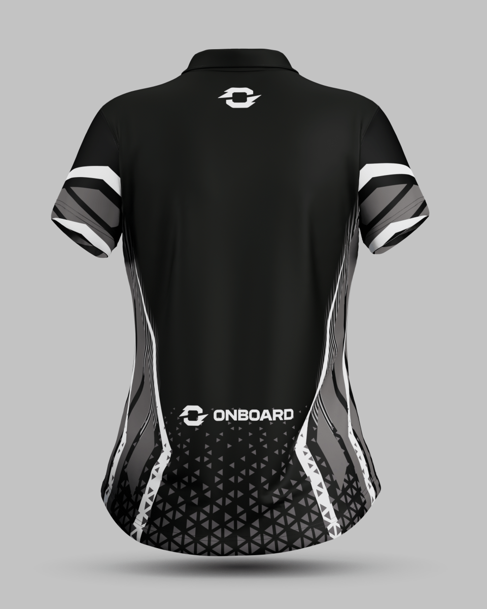 Womens Stockholm 1/4 Zip Polo Collar Jersey - Onboard Sportswear