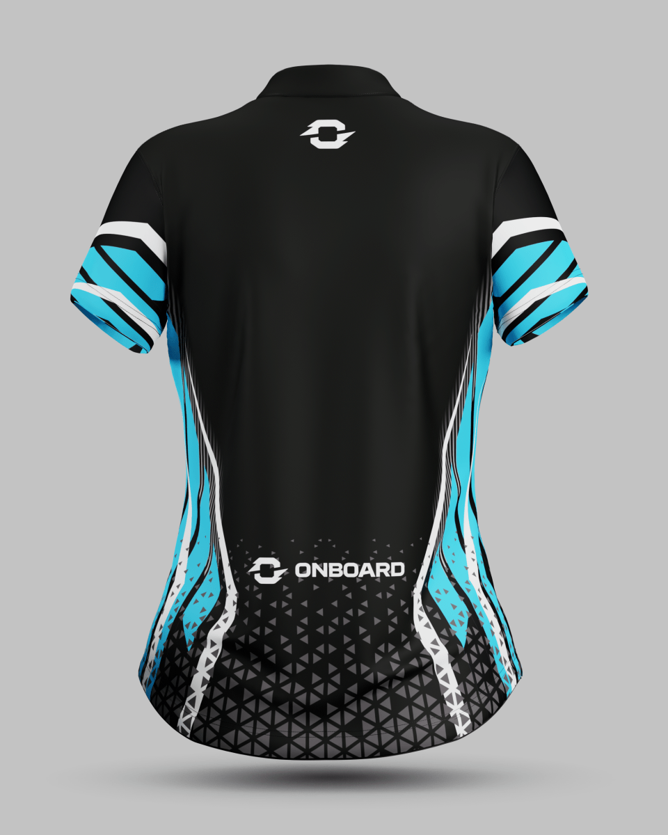 Womens Stockholm 1/4 Zip Pro Collar Jersey - Onboard Sportswear