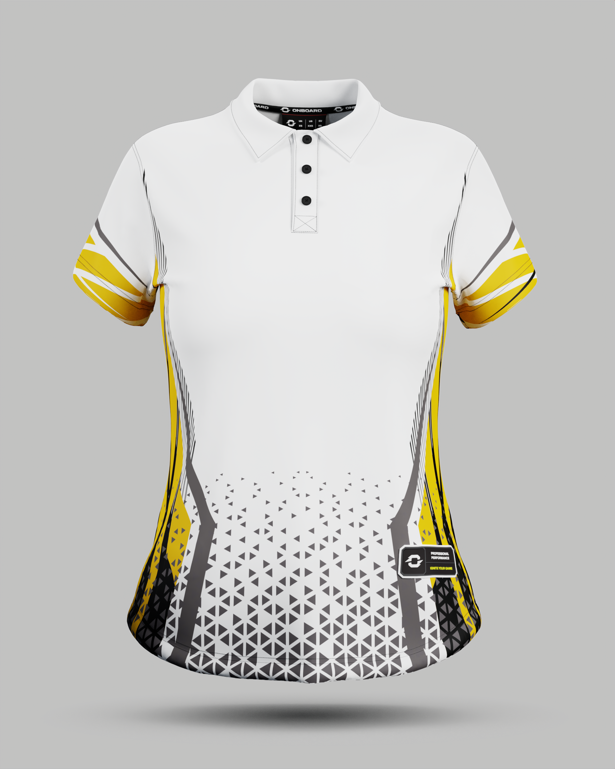 Womens Stockholm 3 Button Polo Collar Jersey