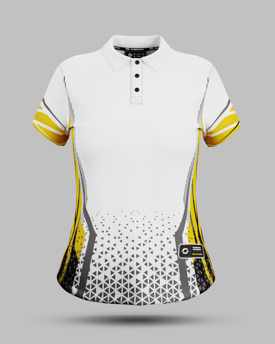 Womens Stockholm 3 Button Polo Collar Jersey - Onboard Sportswear