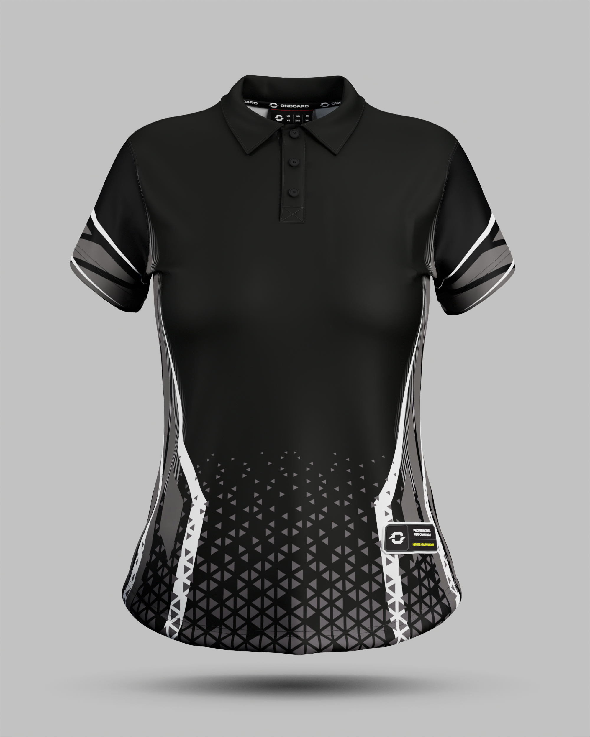 Womens Stockholm 3 Button Polo Collar Jersey