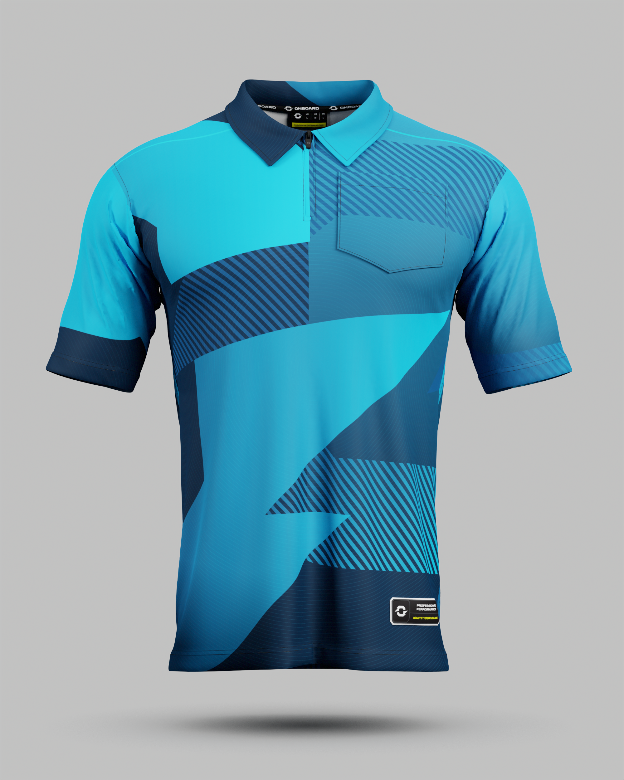 Youth Surge 1/4 Zip Polo Collar Jersey With Pocket