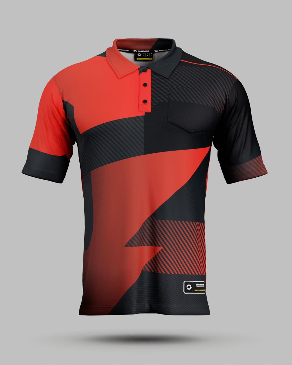 Surge 3 Button Polo Collar Jersey With Pocket - Onboard Sportswear