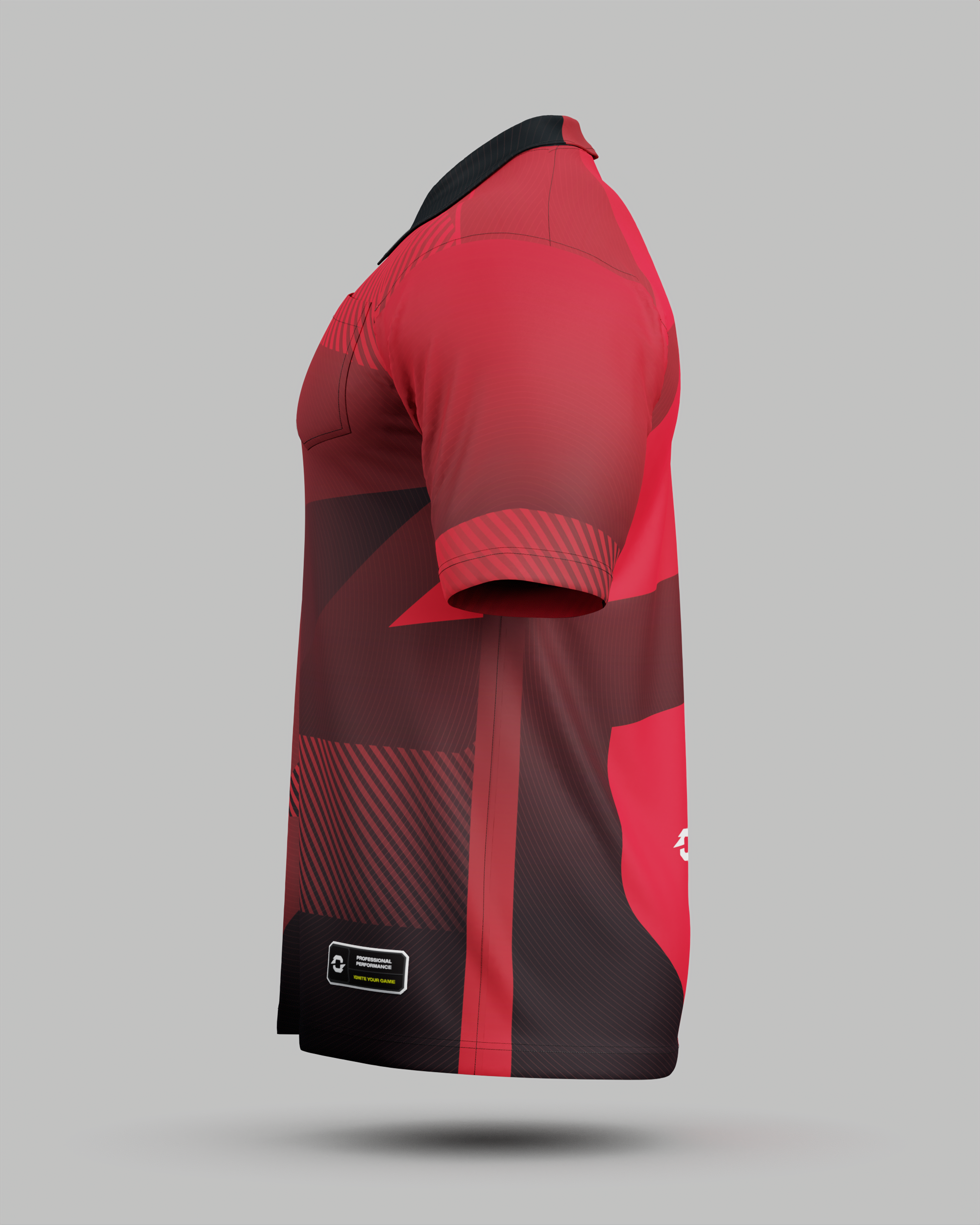Youth Surge 3 Button Polo Collar Jersey With Pocket