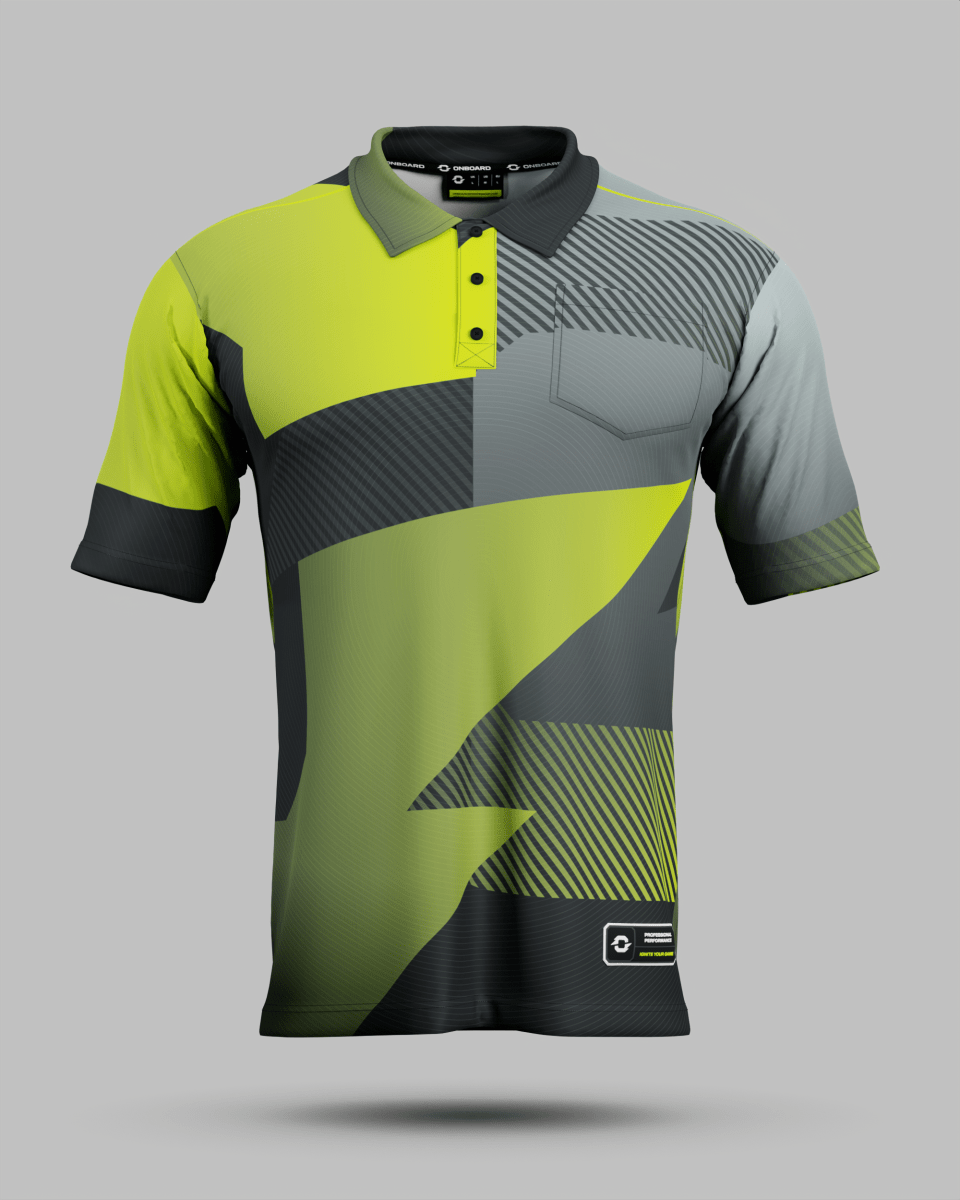Youth Surge 3 Button Polo Collar Jersey With Pocket - Onboard Sportswear