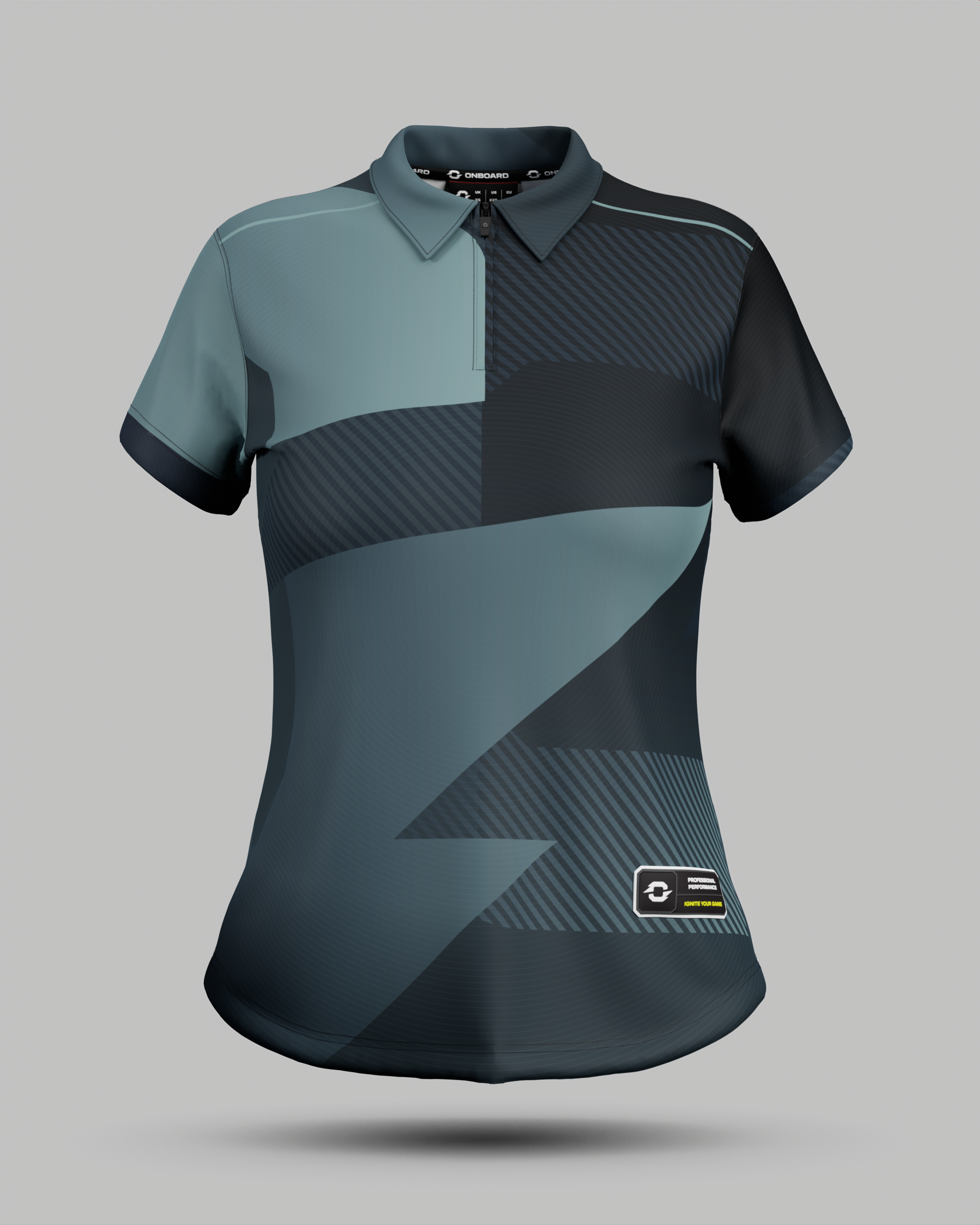 Womens Surge 1/4 Zip Polo Collar Jersey
